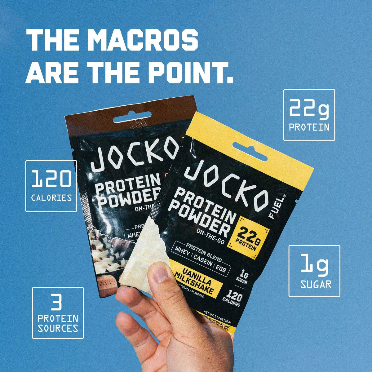 Protein Powder On-the-Go Packs (10-Pack)