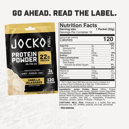 Protein Powder On-the-Go Packs (10-Pack)